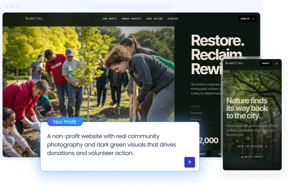 Portfolio website preview