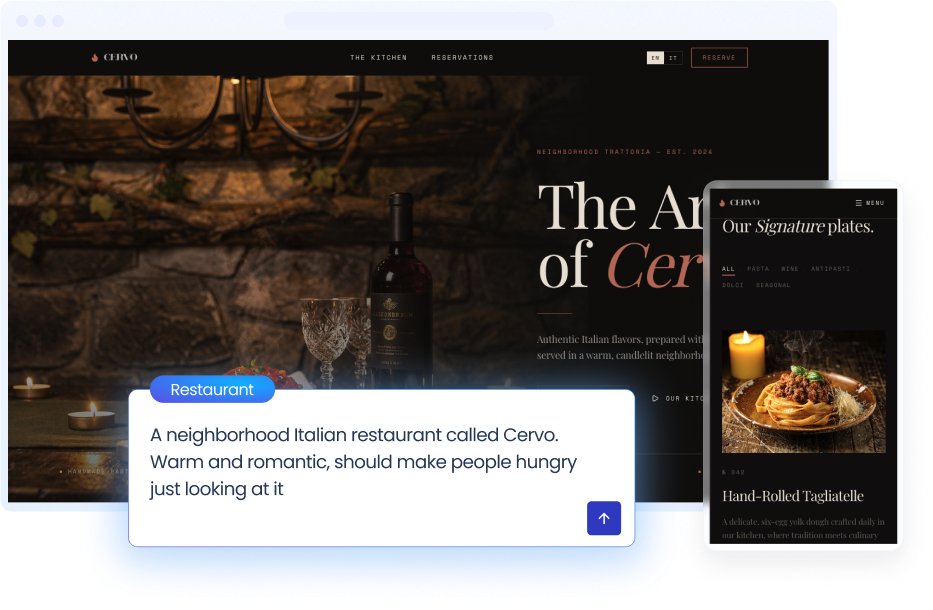 SaaS website preview