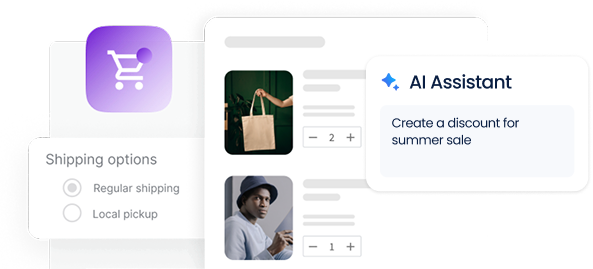 WooCommerce store interface