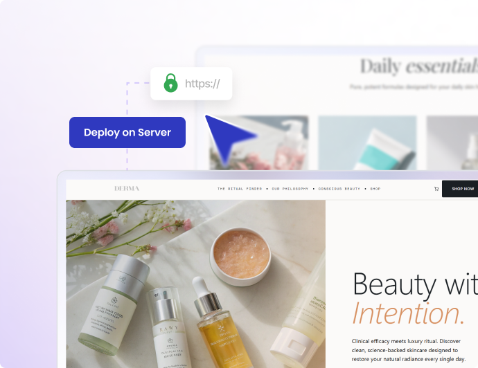 AI Website Builder — Deploy and host your website