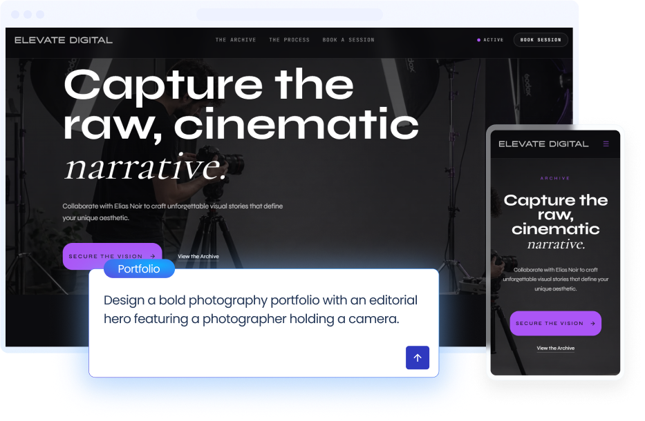 Portfolio website preview