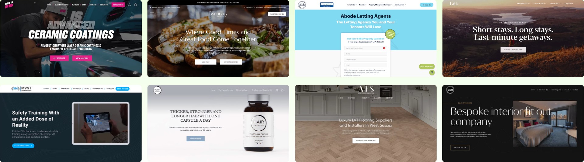 rb website design portfolio